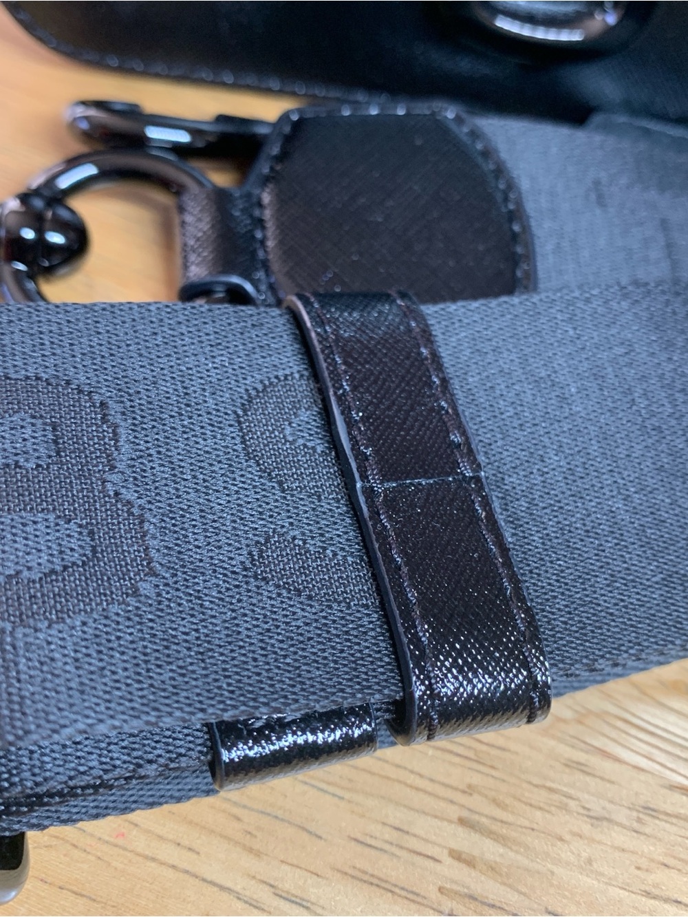 Marc Jacobs Black Saffiano Leather Double-J Crossbody Camera Bag - Picture 17 of 17